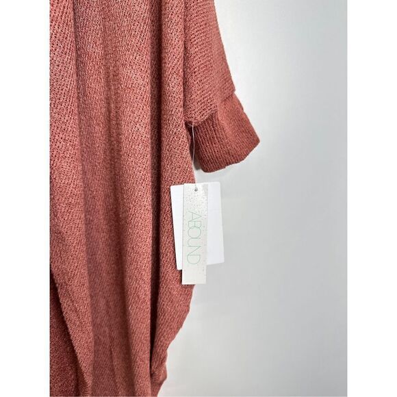 Abound Sweater Womens Open Cardigan Half Sleeve Brown Size XS NWT - Picture 4 of 7